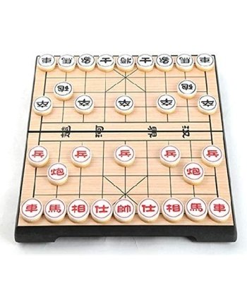 Portable Xiangqi Chinese Chess Set Magnetic Foldable Board Game